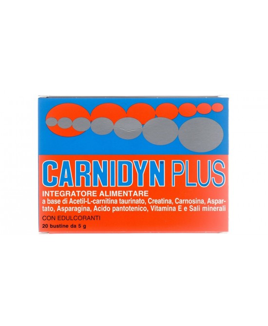 CARNIDYN PLUS 20 BUSTINE DA 5 G GUSTO ARANCIA - Antica Farmacia Celesia