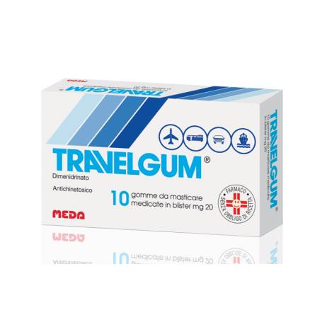 TRAVELGUM*10GOMME MAST 20MG - Antica Farmacia Celesia