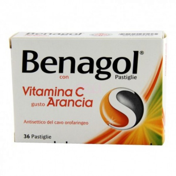 BENAGOL VIT C*36PAST ARANCIA - Antica Farmacia Celesia