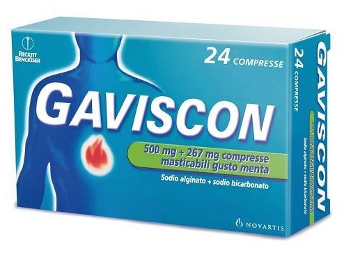 GAVISCON*24CPR MENTA 500+267MG - Antica Farmacia Celesia