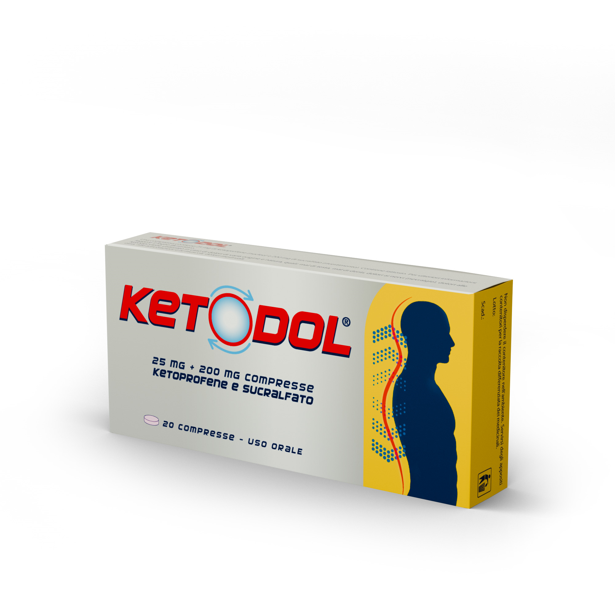 KETODOL*20CPR 25MG+200MG - Antica Farmacia Celesia