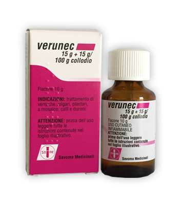 VERUNEC*FL 15G+15G/100G COLLOD - Antica Farmacia Celesia