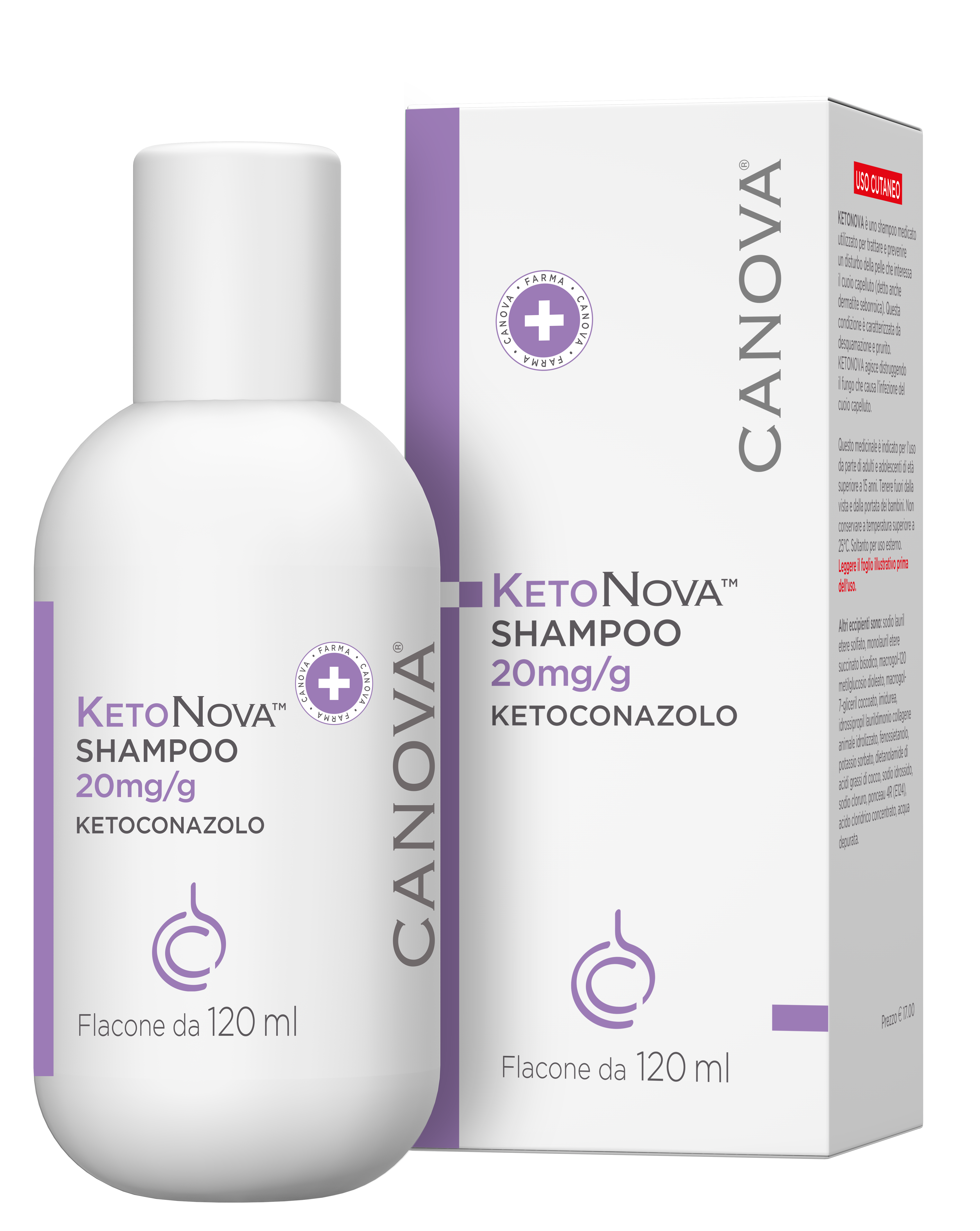 KETONOVA*SHAMPOO 120ML 20MG/G - Antica Farmacia Celesia