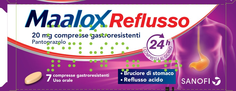 MAALOX REFLUSSO*7CPR 20MG - Antica Farmacia Celesia