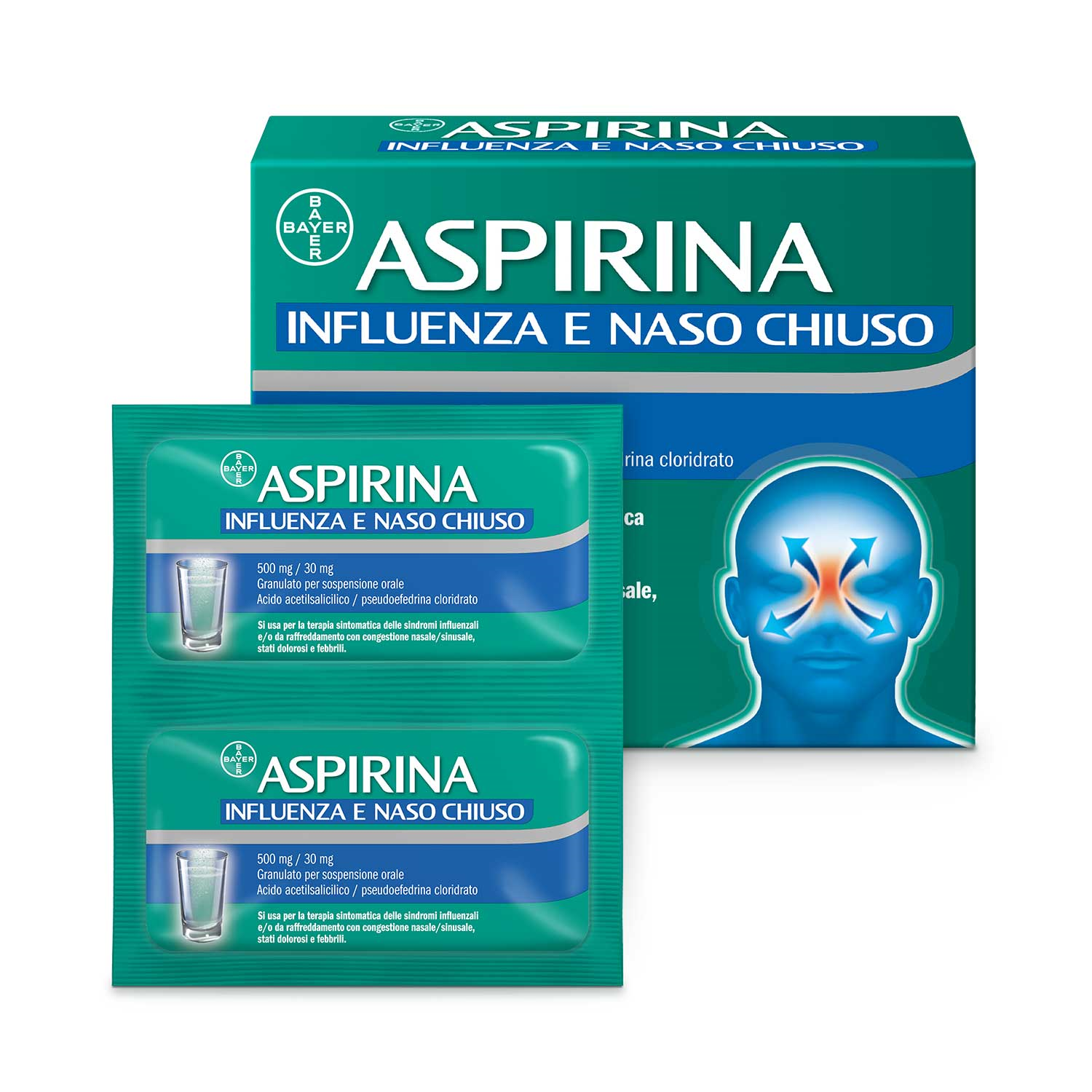 ASPIRINA INFLUENZA E NASO C*10 - Antica Farmacia Celesia