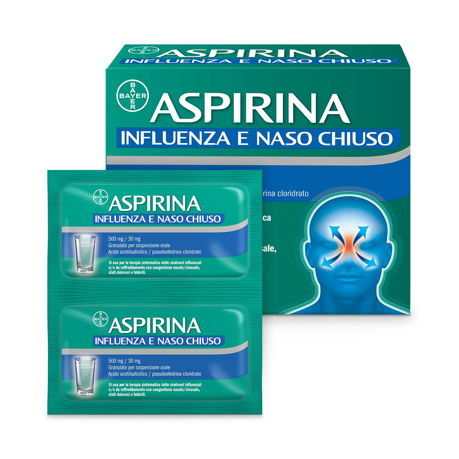 ASPIRINA INFLUENZA E NASO C*20 - Antica Farmacia Celesia