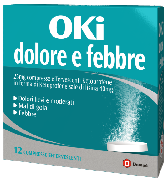 OKI DOLORE E FEBBRE*12CPR EFF - Antica Farmacia Celesia