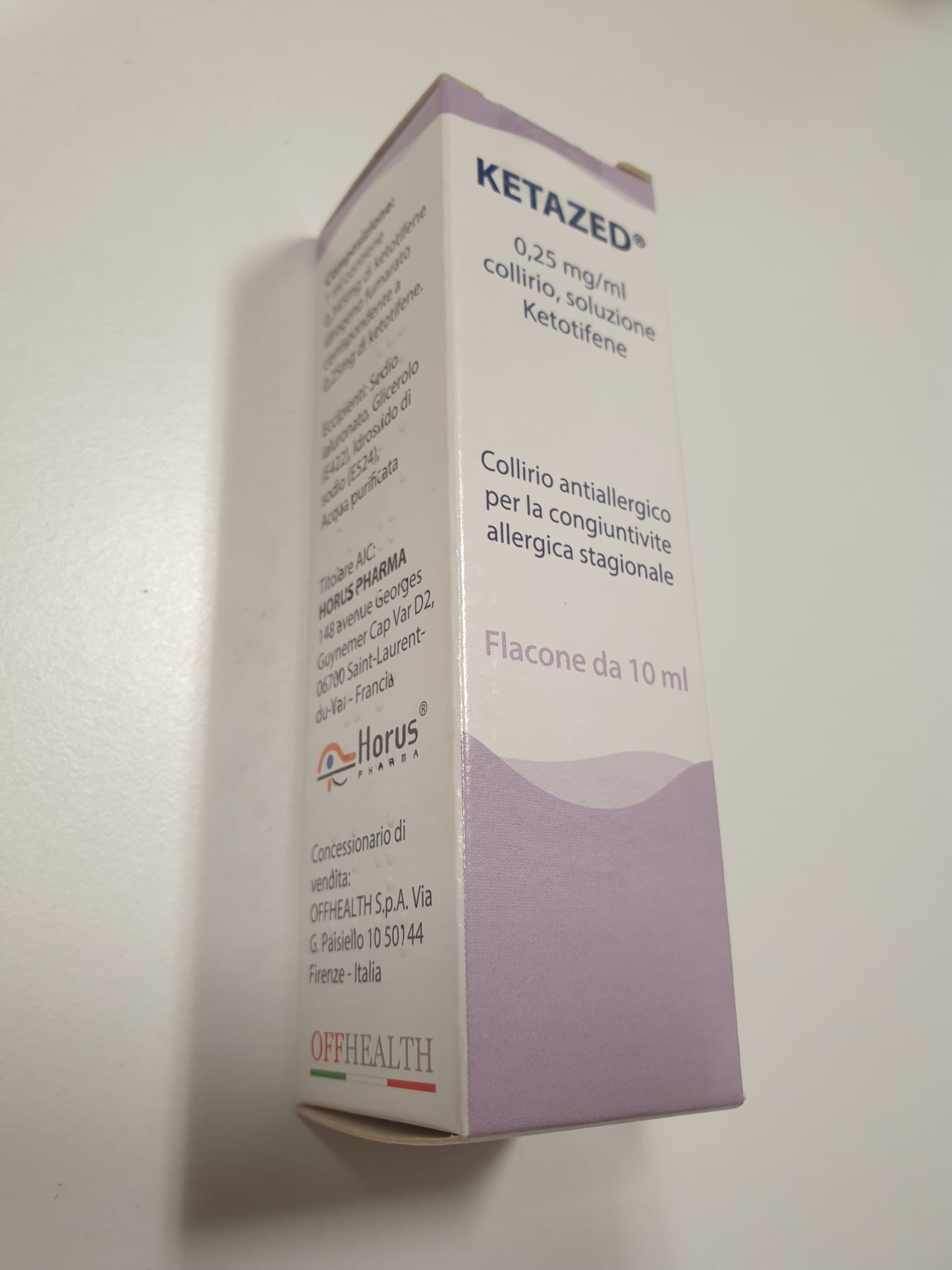 KETAZED*COLL FL 10ML 0,25MG/ML - Antica Farmacia Celesia