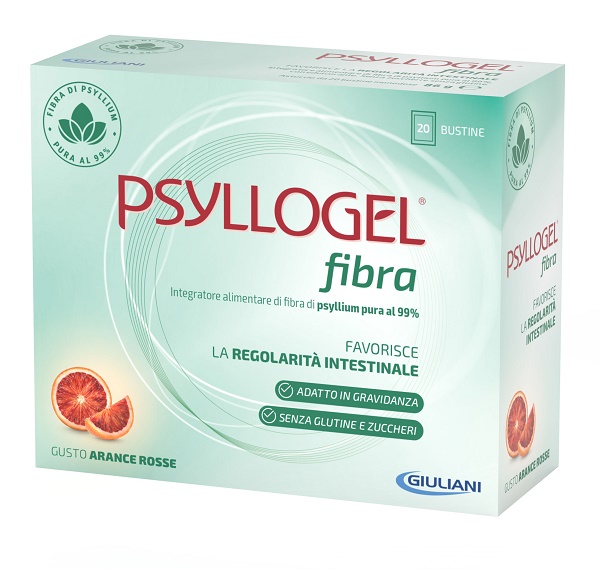 PSYLLOGEL FIBRA ARANCE ROSSE 20 BUSTINE - Antica Farmacia Celesia