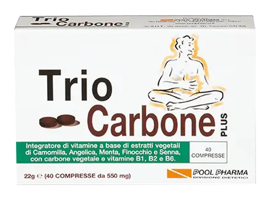 TRIOCARBONE PLUS 40 COMPRESSE - Antica Farmacia Celesia