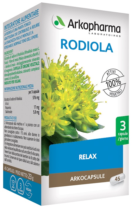 ARKO CAPSULE RODIOLA 45 CAPSULE - Antica Farmacia Celesia