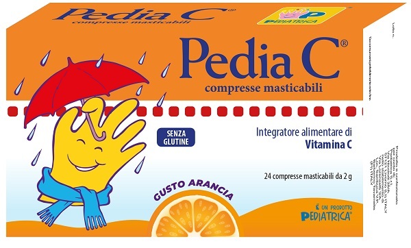 PEDIA C ARANCIA 24 COMPRESSE MASTICABILI - Antica Farmacia Celesia