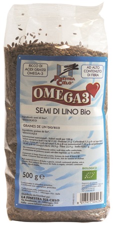 FSC OMEGA3 SEMI DI LINO BIO AD ALTO CONTENUTO DI FIBRA 500 G - Antica Farmacia Celesia