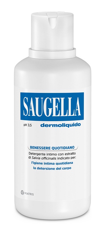 SAUGELLA DERMOLIQUIDO PH 3,5 DETERGENTE INTIMO BENESSERE QUOTIDIANO 500 ML - Antica Farmacia Celesia