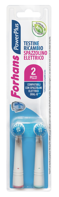 FORHANS POWER PLUS TESTINA 2 PEZZI RICAMBIO - Antica Farmacia Celesia