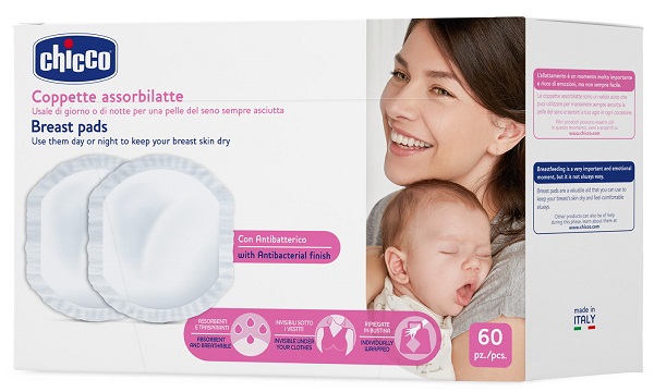 CHICCO COPPETTA ASSORBILATTE ANTIBATTERICA 60 PEZZI - Antica Farmacia Celesia