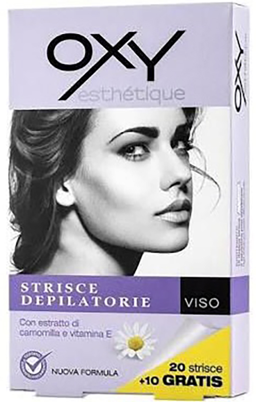 OXY STRISCE DEPILATORIE VISO 20 PEZZI - Antica Farmacia Celesia