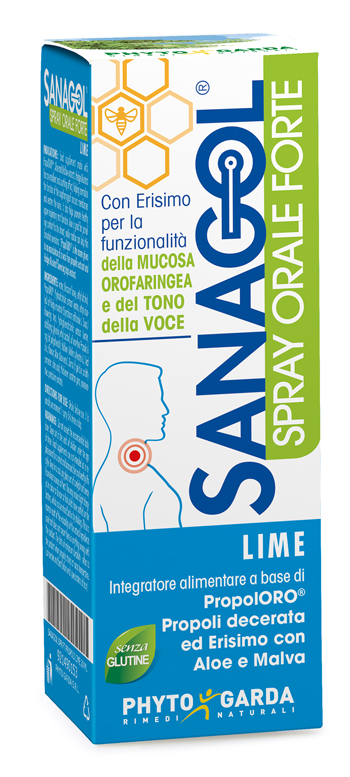 SANAGOL SPRAY FORTE PROPOLI LIME 20 ML - Antica Farmacia Celesia