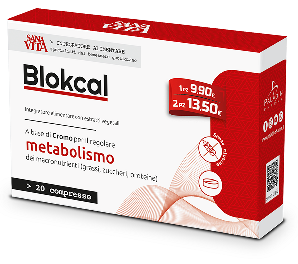 SANAVITA BLOKCAL 20 COMPRESSE - Antica Farmacia Celesia