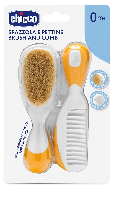 CHICCO SPAZZOLA + PETTINE ARANCIONE - Antica Farmacia Celesia