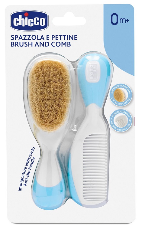 CHICCO SPAZZOLA + PETTINE AZZURRO - Antica Farmacia Celesia