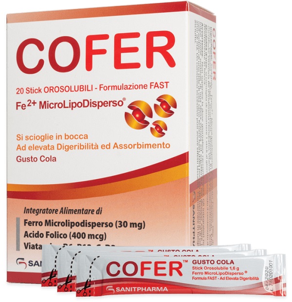 COFER 20 STICK OROSOLUBILI DA 1,6 G GUSTO COLA - Antica Farmacia Celesia