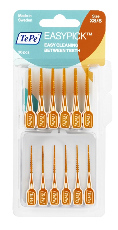 TEPE SCOVOLINI EASYPICK EXTRASMALL/SMALL ARANCIONE 36 PEZZI - Antica Farmacia Celesia