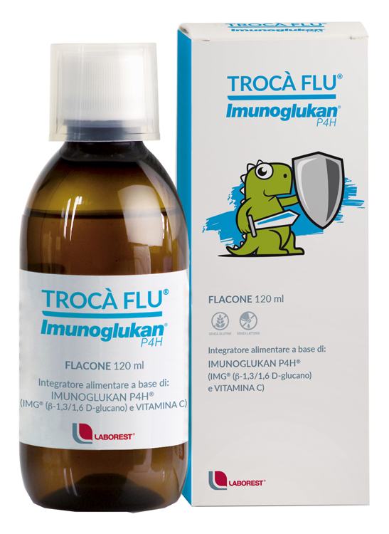 TROCA' FLU' IMUNOGLUKAN FLACONE 120 ML - Antica Farmacia Celesia