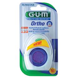 GUM ORTHO FLOSS FILO SPUGNOSO 50 PEZZI - Antica Farmacia Celesia