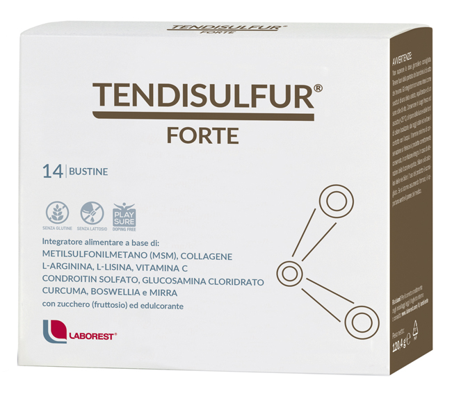 TENDISULFUR FORTE 14 BUSTE 119 G - Antica Farmacia Celesia