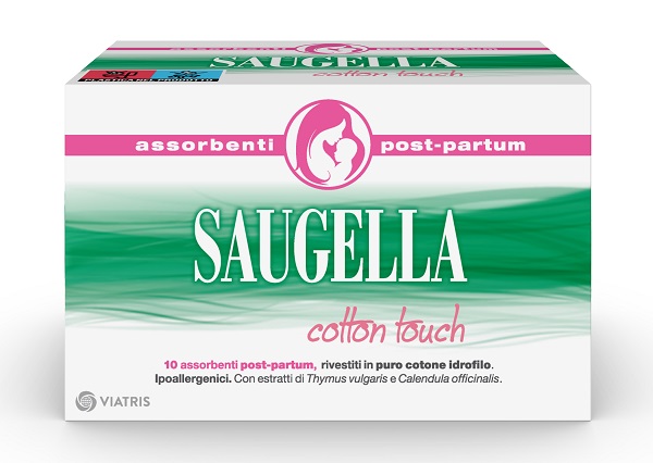 SAUGELLA COTTON TOUCH ASSORBENTI POSTPARTUM 10 PEZZI - Antica Farmacia Celesia