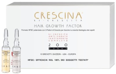 TRATTAMENTO COMPLETO CRESCINA CON HAIR GROWTH FACTOR 200 DONNA 10 + 10 FIALE 3,5 ML - Antica Farmacia Celesia