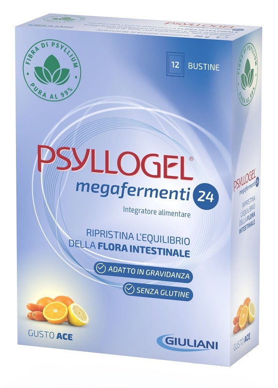 PSYLLOGEL MEGAFERMENTI 24 ACE 12 BUSTE 3 G - Antica Farmacia Celesia