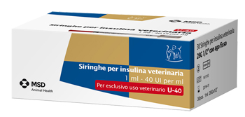 SIRINGA INSULINA USO VETERINARIO MSD-AH 30 SIRINGHE 40 UI/ML - Antica Farmacia Celesia