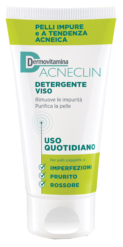 DERMOVITAMINA ACNECLIN DETERGENTE VISO USO QUOTIDIANO 200 ML - Antica Farmacia Celesia