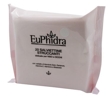 EUPHIDRA SALVIETTINE STRUCCANTI 20 PEZZI - Antica Farmacia Celesia