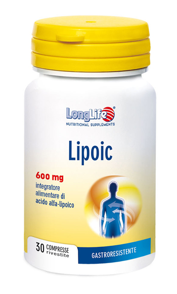 LONGLIFE LIPOIC 600 MG 30 COMPRESSE RIVESTITE DA 870 MG - Antica Farmacia Celesia