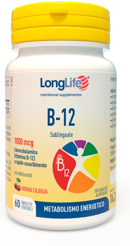 LONGLIFE B12 1000 MCG 60 TAVOLETTE - Antica Farmacia Celesia