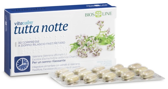 VITACALM TUTTA NOTTE FAST/RETARD 30 COMPRESSE - Antica Farmacia Celesia