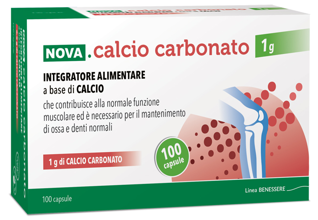 NOVA CALCIO CARBONATO 1 G 100 CAPSULE - Antica Farmacia Celesia