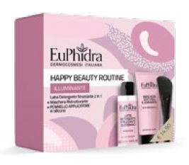 EUPHIDRA HAPPY BEAUTY ROUTINE ILLUMINATE 1 MASCHERA ILLUMINANTE CON PENNELLO + 1 GEL PURIFICANTE 100 ML - Antica Farmacia Celesia