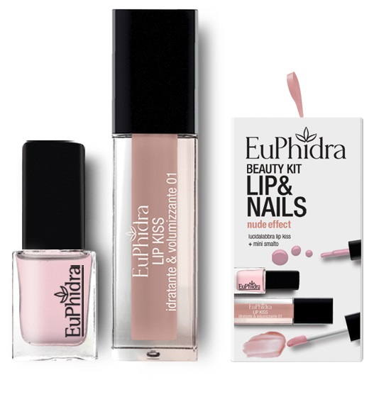 EUPHIDRA COFANETTO BEAUTY KIT NUDE EFFECT 1 GLOSS + 1 SMALTO - Antica Farmacia Celesia