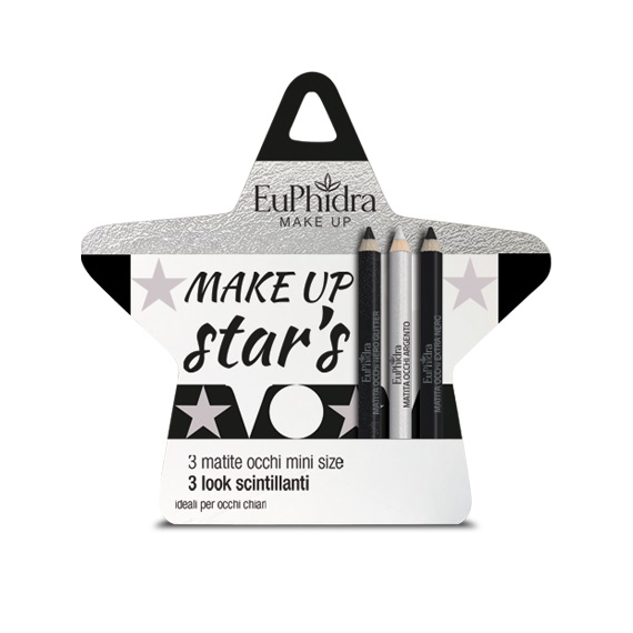 EUPHIDRA COFANETTO MAKE UP STAR'S OCCHI CHIARI 2 MATITE BLU + 1 MATITA ARGENTO - Antica Farmacia Celesia