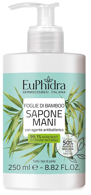 EUPHIDRA SAPONE LIQUIDO FOGLIE DI BAMBOO 250 ML - Antica Farmacia Celesia