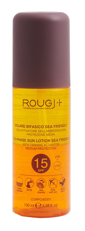 ROUGJ SUNTECH SPF15 BIFASICO INTENSIFICATORE ABBRONZATURA 100 ML - Antica Farmacia Celesia