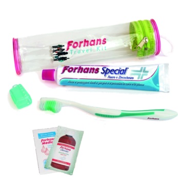 DENTAL KIT FORHANS ADULTI SPAZZOLINO + DENTIFRICIO - Antica Farmacia Celesia