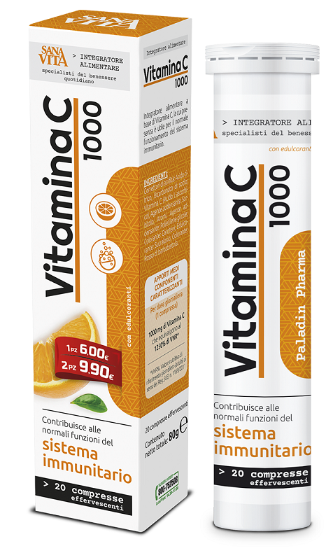SANAVITA VITAMINA C 20 COMPRESSE EFFERVESCENTI - Antica Farmacia Celesia