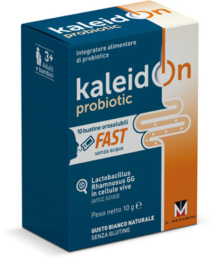 KALEIDON PROBIOTIC FAST BIANCO NATURALE 10 BUSTE OROSOLUBILI - Antica Farmacia Celesia