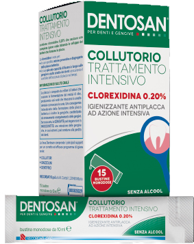 DENTOSAN COLLUTORIO MONODOSE INTENSIVO 0,20% 15 BUSTINE DA 10 ML - Antica Farmacia Celesia
