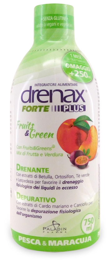 DRENAX FORTE FRUITS & GREEN 750 ML - Antica Farmacia Celesia